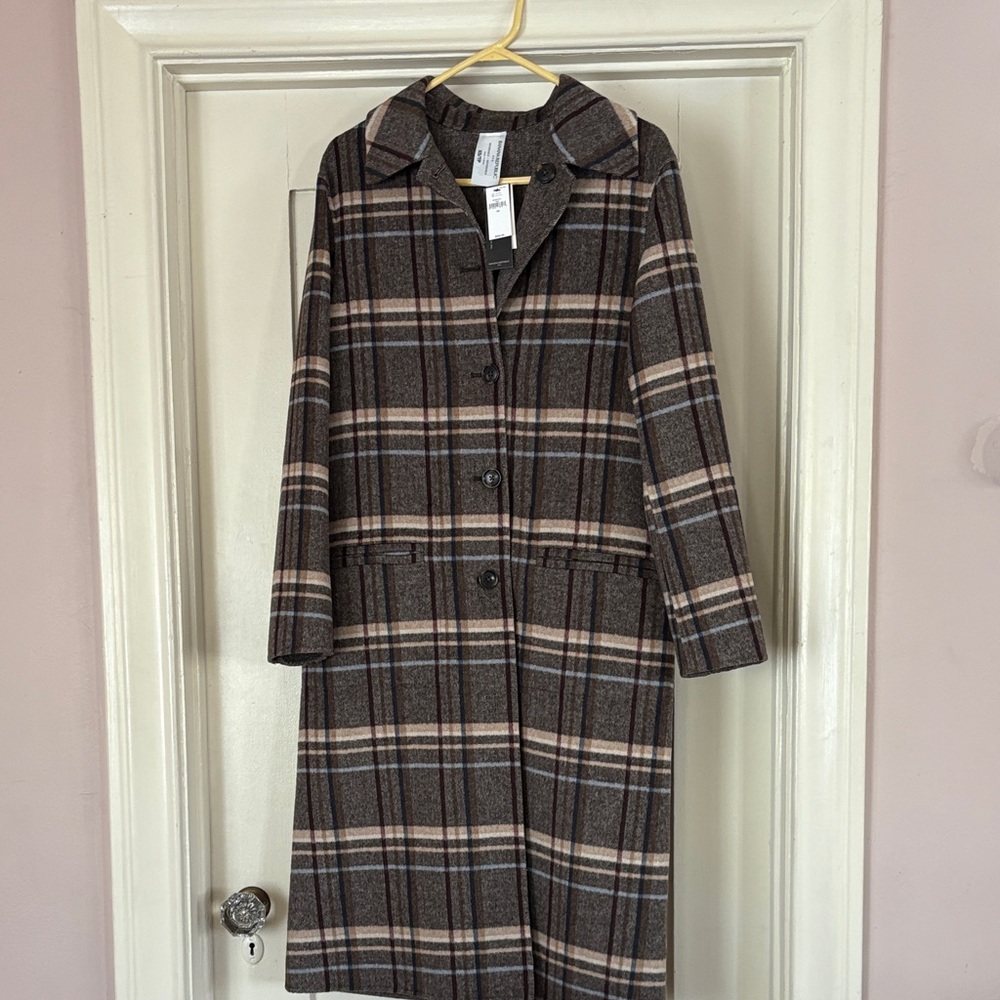 Banana Republic Brown Herringbone Coat